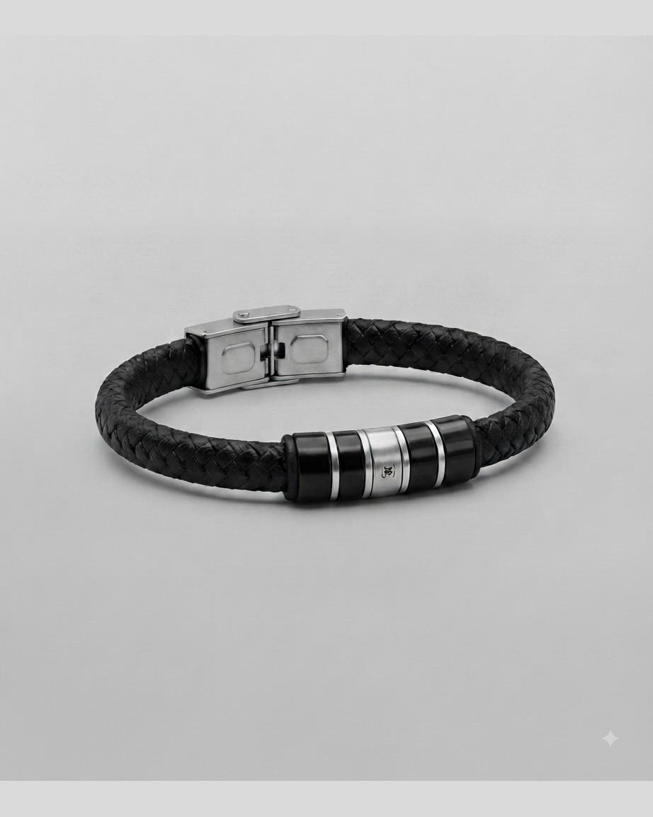 Bracelet Homme Cuir Tressé