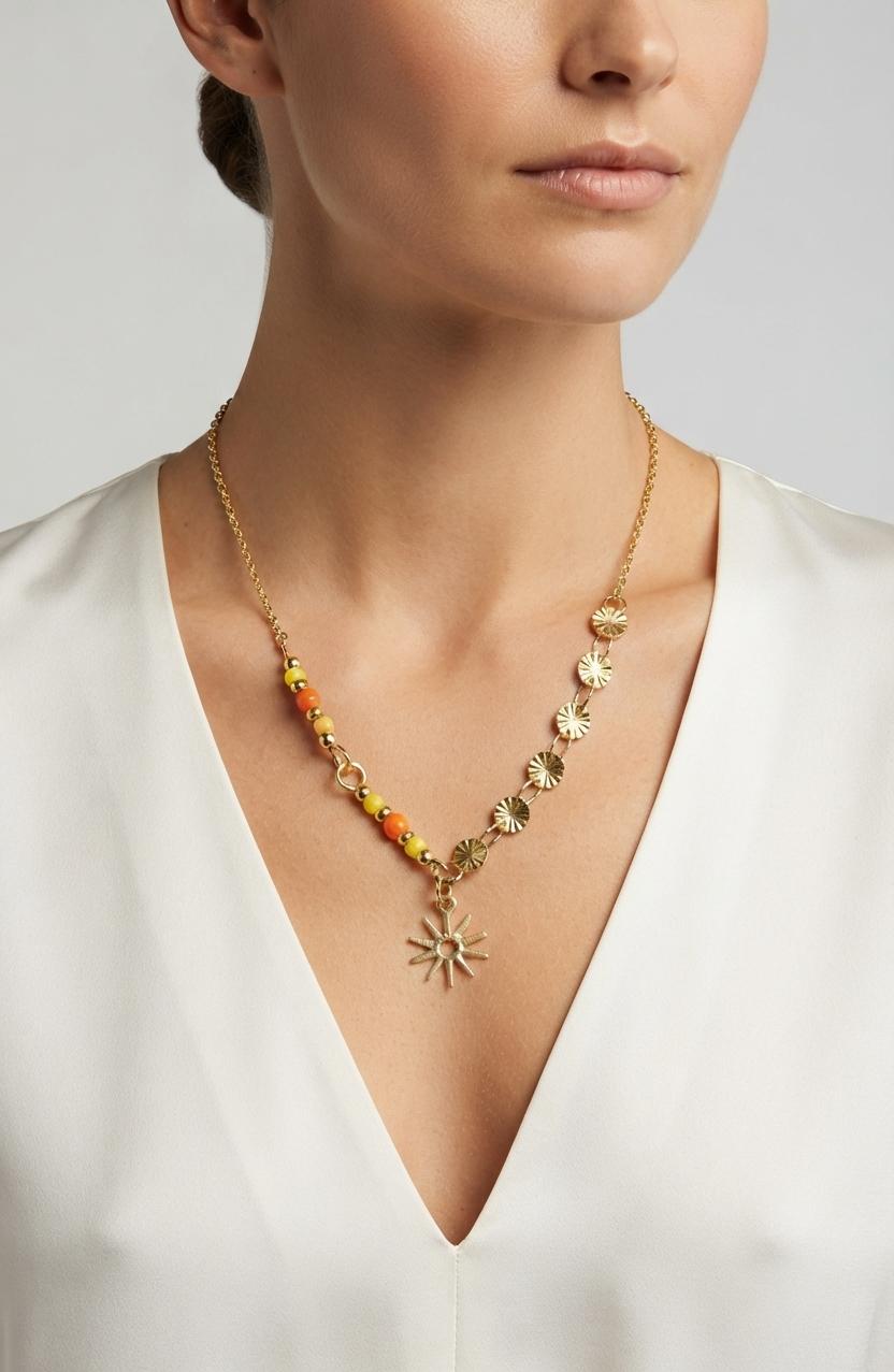 Collier Étoile Doré